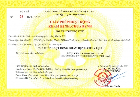 Giấy phép hoạt động cơ sở 41-44 Nghĩa Dũng